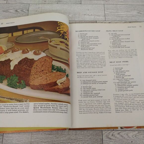 GROUND MEAT COOK BOOK - Vtg 1969 - Better Homes and Gardens - Hardcover Cookbook - Picture 3 of 16
